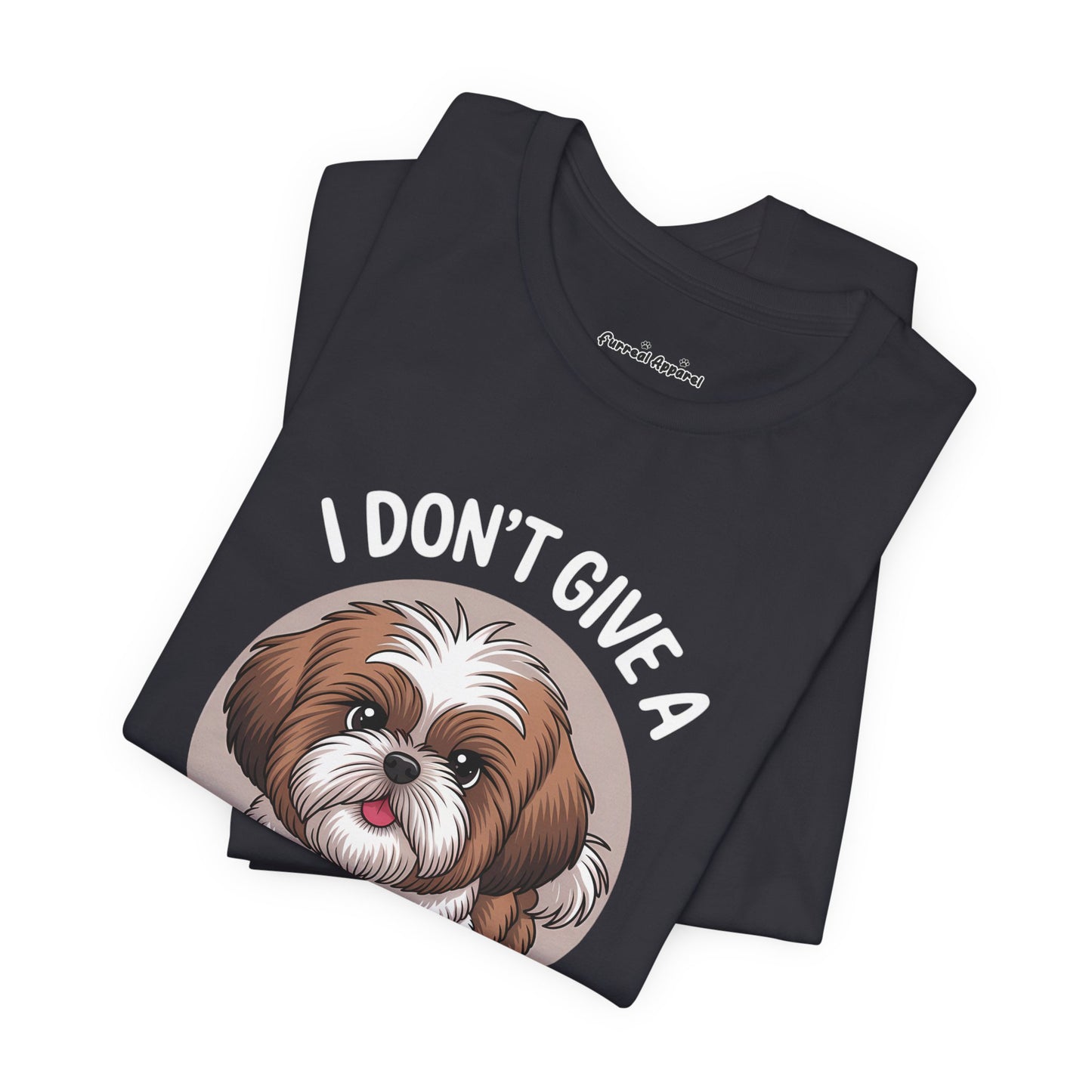 'I Don't Give a Fluff' Shih Tzu Dog T-Shirt