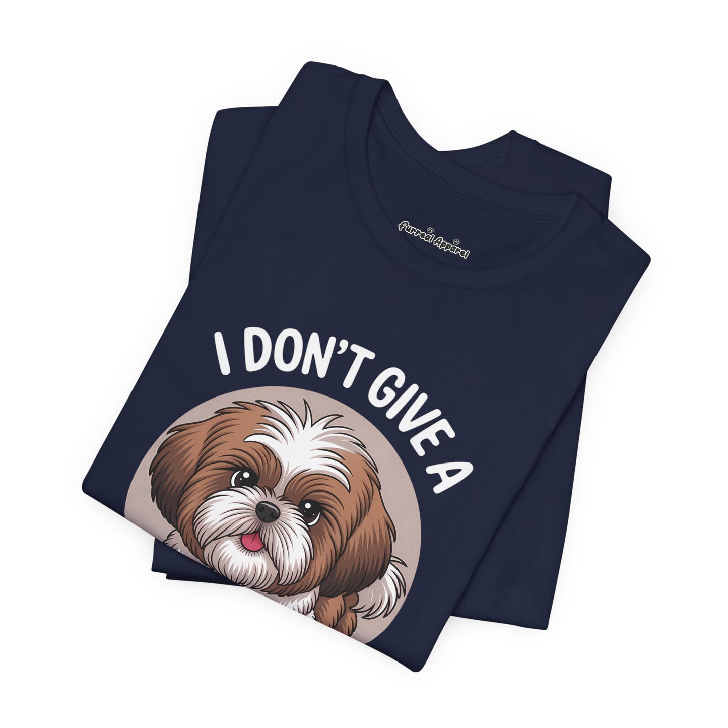 'I Don't Give a Fluff' Shih Tzu Dog T-Shirt