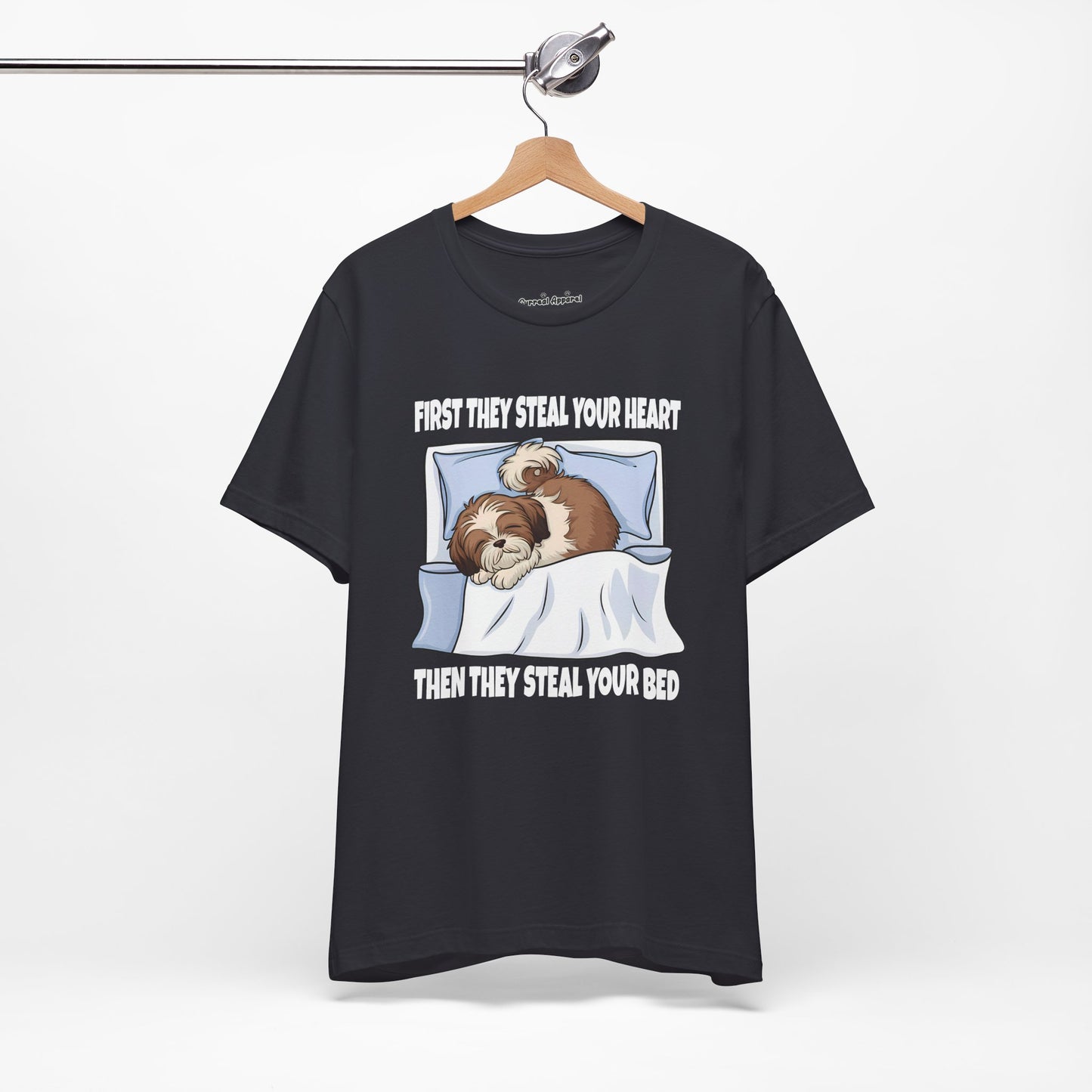 Shih Tzus Steal Beds and Hearts T-Shirt