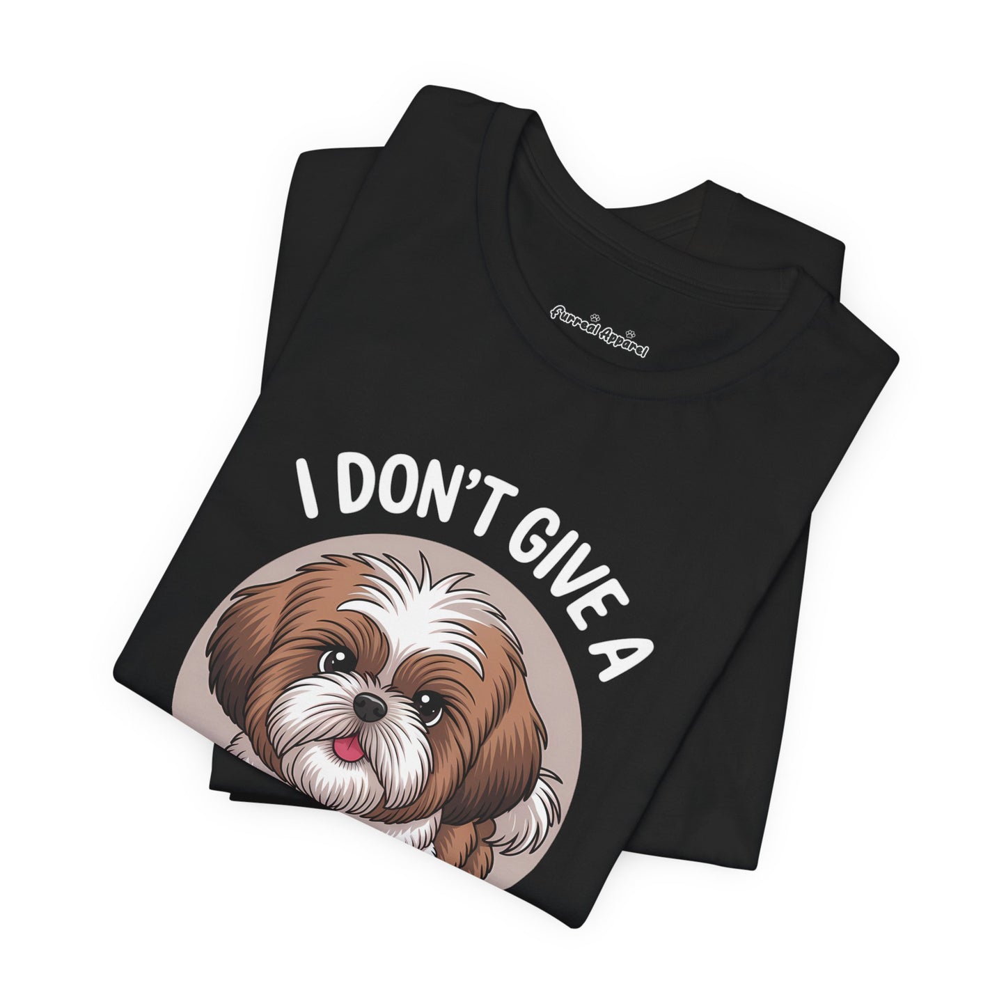 'I Don't Give a Fluff' Shih Tzu Dog T-Shirt