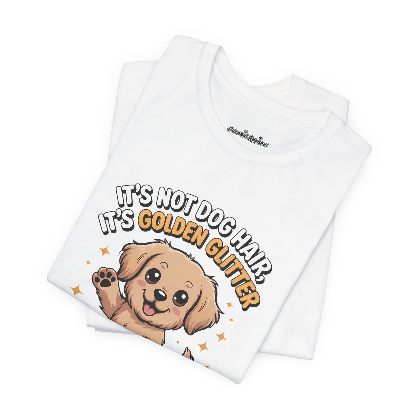 'It's Golden Glitter' Golden Retriever Dog T-Shirt