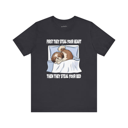 Shih Tzus Steal Beds and Hearts T-Shirt