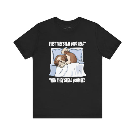 Shih Tzus Steal Beds and Hearts T-Shirt