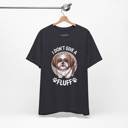 'I Don't Give a Fluff' Shih Tzu Dog T-Shirt