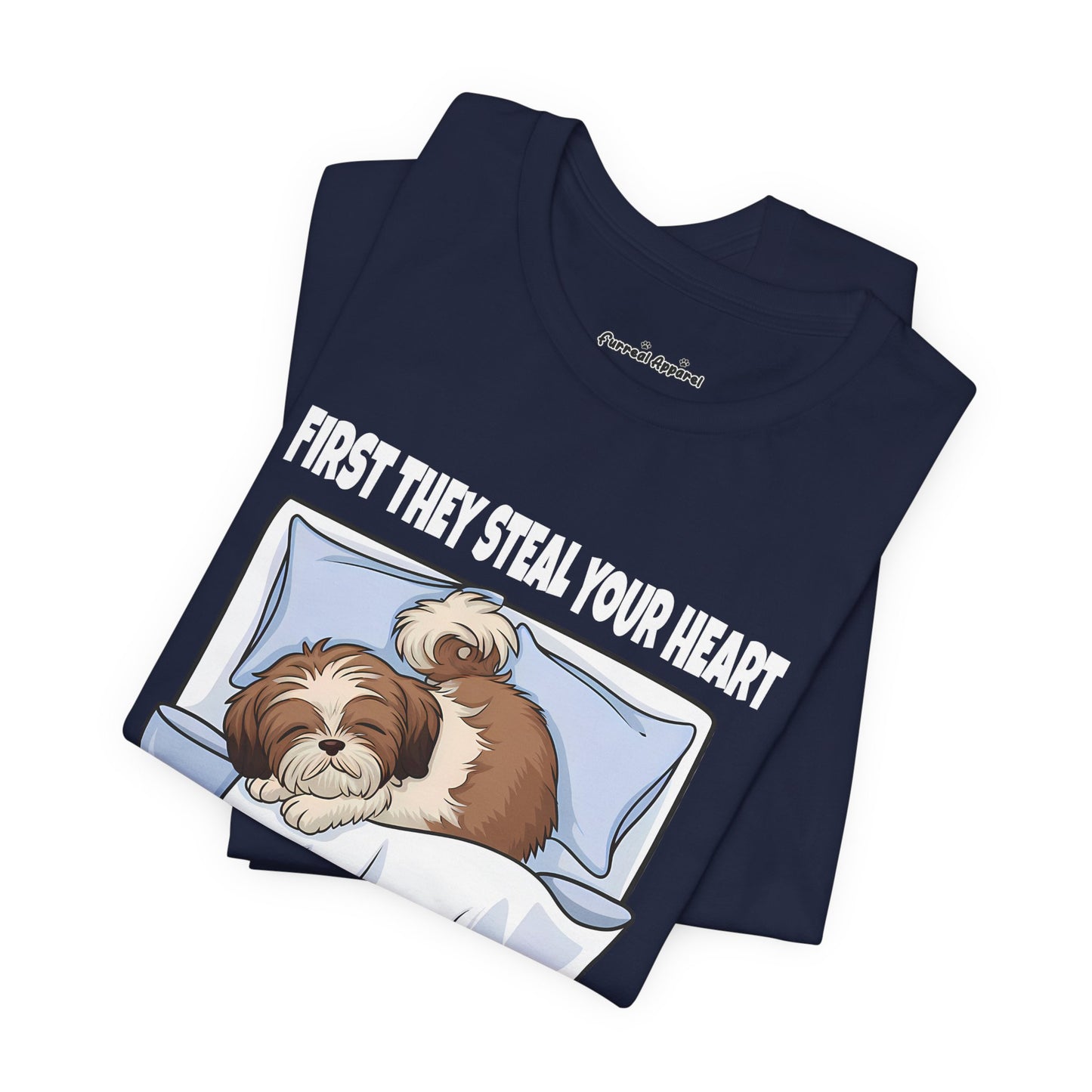 Shih Tzus Steal Beds and Hearts T-Shirt
