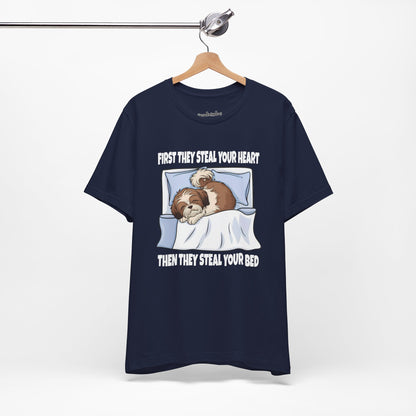 Shih Tzus Steal Beds and Hearts T-Shirt