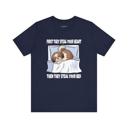 Shih Tzus Steal Beds and Hearts T-Shirt