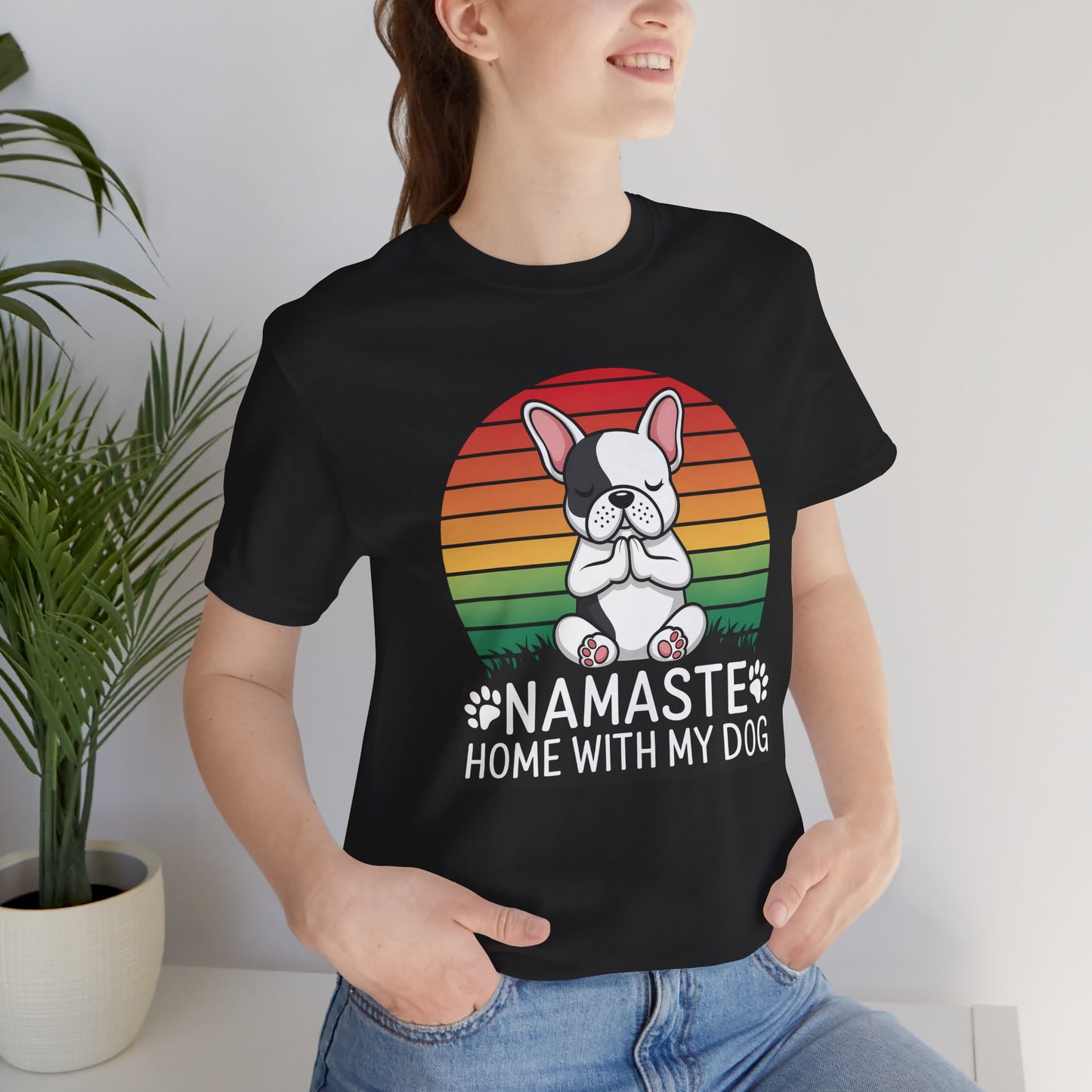 'Namaste Home With My Dog' T-Shirt