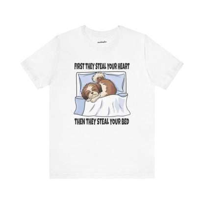 Shih Tzus Steal Beds and Hearts T-Shirt